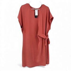 CABLE & GAUGE Sport Dress Canyonrose Super Soft Plus Sz 2XL Tie Waist